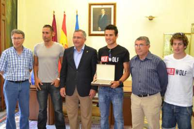 Gómez Noya recibido en el Ayuntamiento de Águilas